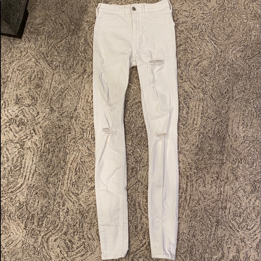 Hollister White Jeans